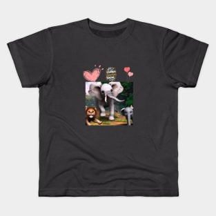 Exclusive Digital Art Prints: African Animals Collection Kids T-Shirt